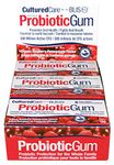 CulturedCare Probiotic Gum with BLIS K12, Organic Raspberry-Pomegranate Flavour, 1 box / (12 pack)