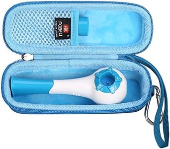 FBLFOBELI EVA Hard Carrying Case Compatible with The Breather/HETARU Natural Breathing Exercise Device, Hand-Held Inspiratory Expiratory Muscle Trainer (Blue, Case Only)