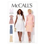 McCall's Patterns M6696 Size B5 8-10-12-14-16 Misses' Dresses and Slip, Pack of 1, White