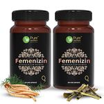 Pure Nutrition Naturals Femenizin Premium Daily Vitality & Wellness Supplement for Women - 60 Veg Caps (Pack 2)