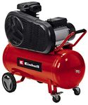 Einhell 90L Belt Driven Air Compressor -10 Bar, 145 PSI, 240V, 3000W Long-Life Motor, Pressure Reducer, V-Belt Drive - TE-AC 430/90/10 Compressed Air Pump For Workshops, 3 Year Warranty
