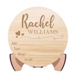 Party to Be Personalized Birth Announcement Sign for Hospital, Laser Engraved Wooden Baby Name Announcement Sign, Newborn Announcement Sign