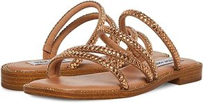 Steve Madden Women's Slide Sandal, Gold, 7.5