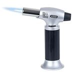 LIVIVO Kitchen Baking Blow Torch Refillable Gas Butane Blowtorch Lighter Kit for Kitchen Cooking, Baking, Crème Brûlée, Meringue, BBQ, Catering Chef, Culinary - Adjustable Flame Lighter