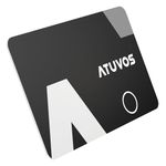 ATUVOS Tracker Air Card Wallet Thin 0.16cm, Smart Bluetooth Locator Work with Apple Find My (iOS Only), Item Finder for Luggage Tag, Suitcase, Bags, Passport and More, IP67 Waterproof, Black