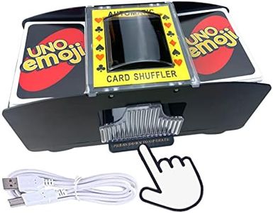 Card Shufflers USB/Battery Operated Casino Automatic Playing Cards Shuffler Electric Poker Shuffling Machine for UNO Card Game Night 1-2 Decks