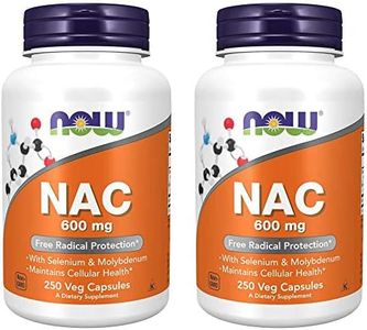 NOW Foods Nac-Acetyl Cysteine 600Mg, 500Vcaps (250X2)