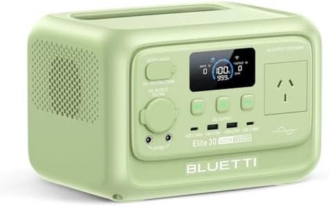 BLUETTI Elite 30 V2 Solar Generator, 288Wh Portable Power Station, LiFePO4 Battery Backup 600W, AC Outlets (Power Lifting 1500W), 0-100% in 70 Min, for Camping, Road Trip, Outage (Meadow Green)