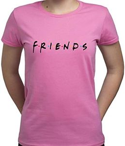 EUGINE DREAM Friends TV Logo Friends Shirt Camiseta para Mujer Rosa XXL
