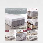 BED WRAP Crushed Velvet Divan Bed Base COVER Alternative to Valance Sheet Skirt Elasticated Easy To Fit - Wraps Itself Around The Base Of Your Bed (Silver Grey, 4ft 6" Standard Double)