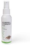 REPELL Shield Tick Repellent for Humans - Anti Tick Spray for Humans & Clothing - Bug Spray for Body & Wardrobe - Natural Insect Repellent Spray - Natural Bug Repellent Spray Alternative (100 ml)