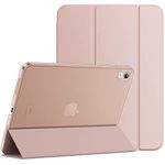 JETech Case for iPad 10 (10.9-Inch, 2022 Model, 10th Generation), Slim Stand Hard Back Shell Cover with Auto Wake/Sleep (Rose Gold)