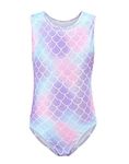 Happy Cherry Girls Leotard Sleeveless Fitness Outfit Mermaid Dance Suit 5T 3-4