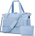 Gym Duffel Bag for Women, Blue