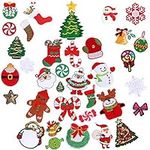 36pcs Christmas Iron on Patches Emb