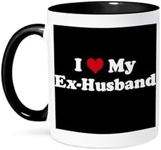 3dRose I Love My Ex Husband - Two Tone Black Mug, 11oz (Mug_16589_4)