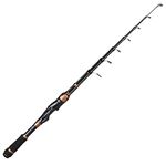 PLUSINNO Fishing Rod and Reel Combos, Bronze Warrior Toray 24-Ton Carbon Matrix Telescopic Fishing Rod (ONLY Fishing Rod (not Include Reel), 2.1M 6.89FT)