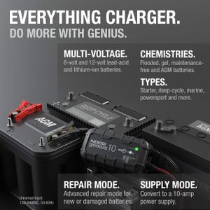 NOCO GENIUS10 10A Smart Battery Charger – Automatic Maintainer