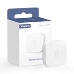 Aqara Vibration Sensor, REQUIRES AQARA HUB, Zigbee Connection, Wireless Mini Glass Break Detector for Alarm System and Smart Home Automation, Compatible with Apple HomeKit