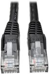 Tripp Lite Cat6 Gigabit Snagless Molded Patch Cable (RJ45 M/M) - Black, 3-ft.(N201-003-BK)