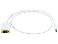 Monoprice 106002 3-Feet 32AWG Mini Display Port to VGA Cable - White