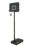 NORTHERN STONE Pro Court Free Standing Height Adjustable Portable Basketball Hoop System with 44 Inch Impact Backboard Official Height