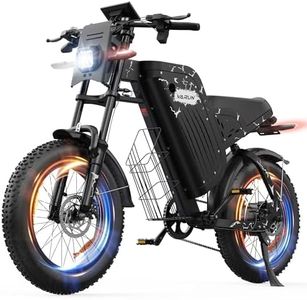 VARUN E Bike, 20 * 4.0 Zoll E-Bike Herren mit 48V 31.5Ah / 20.8Ah Akku, bis zu 160-180 KM, 250W 85Nm Motor, Fatbike Ebike mit Vollfederung, Blinker, 7 Gang All-Terrain E-Mountainbike mit EU-Konformes