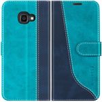 Mulbess Phone Case for Samsung Galaxy XCover 4s / XCover 4 - PU Leather Wallet Case - Magnetic Protective Flip Cover with Credit Card Slot - Mint Blue