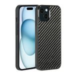 molzar Grip Series for iPhone 15 Case with Real Weave Carbon Fiber, Built-in Metal Plate for Magnetic Mount, Support Wireless Charging, Compatible with iPhone 15, Black/Weave