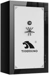 TIGERKING Gun Safe for Rifles and Pistols, 45-Min 1200°F Fire Protection, 58 Long Guns, Heavy-Duty Steel Gun Cabinet, Modular Shelves & Racks, Door Organizer, 642 lbs, 72.0"H x 43.3"W x 27.0"D
