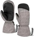 Tough Outdoors Adult Winter Ski Mittens for Women and Men - Mens Womens Waterproof Insulated Snowboard Gloves for Snowboarding - Extreme Cold Weather Snow Glove Mitten - X-Large