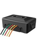 DEWENWILS Extension Cord Connection Box, Outdoor Plug Cover for Electrical Connections, Ideal for Extension Cords, Timers, Power Strips, Power Tools, Holiday and Landscape Lights, Black