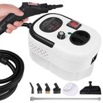 Ganggend 2500W Portable Steam Cleaner, High Temperature Steam Cleaning Machine with Brush Heads, Handheld Steamer for Car Detailing, Couch, Windows, Furniture, Kitchen, Bathroom, Grout and Tile, White