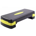 SQUAREFIT - Stepper for Exercise at Home| Adjustable Home Gym Exercise Sports & Fitness Aerobic Stepper with Height Adjustments (Yellow-Black)