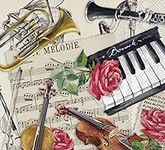 Set of 2 MUSIC INSTRUMENTS paper na