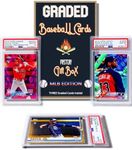 Three Graded Baseball Cards Gift Bo