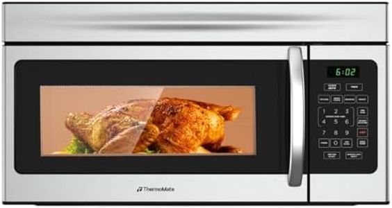 30" Over the Range Microwave Oven, ThermoMate 1.7 Cu. Ft. Capacity Microwave Over the Stove with One Touch, 1000 Cooking Watts, 300 CFM, 10 Power Levels, LED Lighting, Stainless Steel