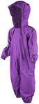 Splashy Waterproof One Piece Rainsuits and MudStopper Coveralls for Kids (5 Years, Purple)