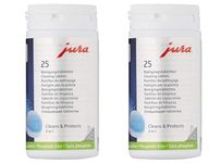 2-Phase Cleaning Tablets for All Jura Capresso Coffee Machine、Descaling Tablets-Canning，50 Count