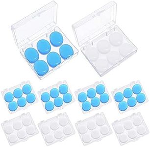 24 Pairs Soft Silicone Ear Plugs Putty Ear Plugs for Sleeping Swimming earplugs for Kids Adults, Transparent + Blue