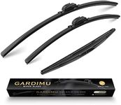GARDIMU Front and Rear Windshield Wiper Blades, 3 Pcs Front and Back Windshield Wipers Blades Replacement for Honda CR-V 2017-2022, Car Window Wiper Blades for 2017 2018 2019 2020 2021 2022.