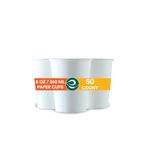 ECO SOUL [180 ml, 50 Count] Biodegradable Paper Cups | Eco-Friendly Compostable Sustainable Disposable Drinking Cups | Cocktail Cold Drink Juice Paper Cups