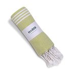 HABER Turkish Style Premium Cotton Bath Towel Aura Collection, Pastel Green