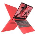 Ruzava 14" Traditional Laptop 6GB DDR4 256GB SSD Celeron N4020(Up to 2.8Ghz) 2-Core Win 11 Notebook 1920x1080 FHD Dual WiFi BT 4.2 Support 512GB TF&1TB SSD Expand with Webcam for Business Study-Red