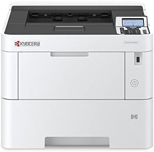 KYOCERA ECOSYS PA4500x Monochrome Laser Printer, 47 ppm, 600 x 600 dpi and Up to Fine 1200 dpi, 600 Sheet Tray, 100 Sheet MPT, Duplex, 5 Line LCD w/Hard Key Panel, Gigabit Ethernet, USB, 512 MB