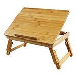 WKWKER Bamboo Laptop Desk with Fold