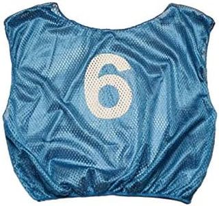 Champion Products Youth Lightweight Numbered Scrimmage Vests, Blue (One Dozen)