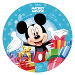 MICKEY MOUSE Round 20cm 8 inch Edible Sugar Free cake topper. Licenced Product. Dekora.