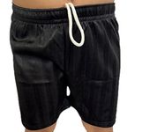 Bahob® Mens Boys Girls Unisex Shadow Stripe Gym Sports Football Games School PE Shorts (9-10 Years, Black)