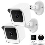 PEF Mount for All-New Wyze Cam V4/Cam V3, Weatherproof Protective Cover and 360 Degree Adjustable Wall Mount Solid Housing for Wyze V4 and V3 Outdoor Indoor Smart Home Camera System (White, 2 Pack)